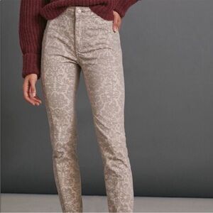 Anthropologie Pilcro Velvet Print Jeans NEW